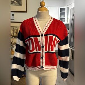 Tommy Hilfiger Red and Navy Women's/ Girls Cardigan